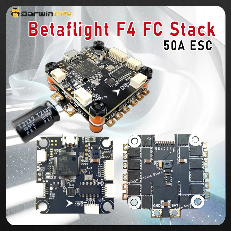 Betaflight Fc F4 - DarwinFPV Betaflight F4 FC Stack 50A